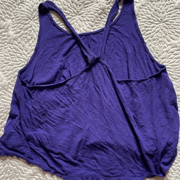 Free People We The Free Linen Racerback Tank Violet Size M - Picture 4 of 5